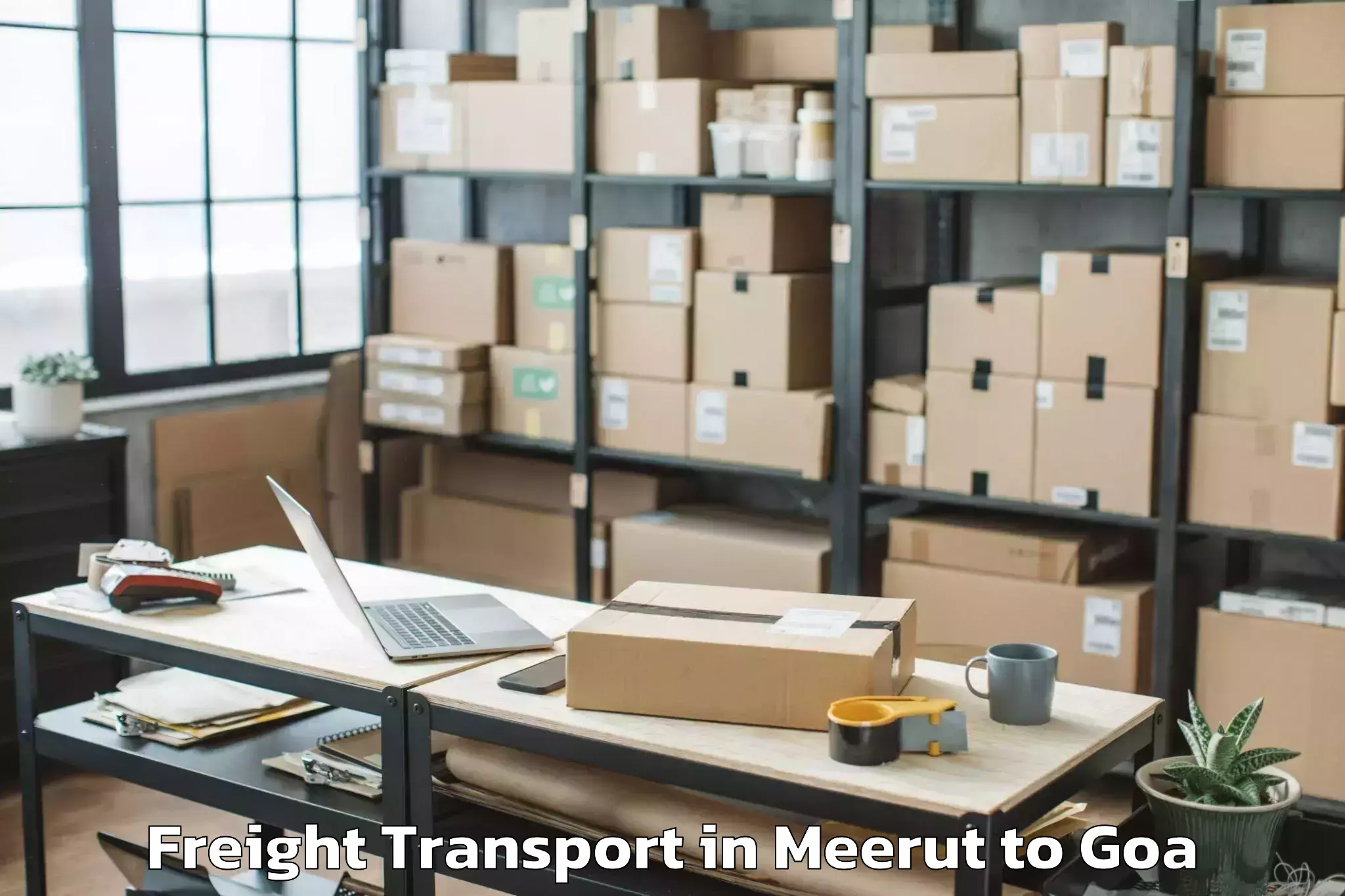 Expert Meerut to Mopa Freight Transport